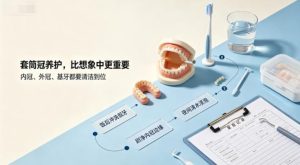 套筒冠不是戴上就万事大吉！中老年套筒冠日常养护与复查要点