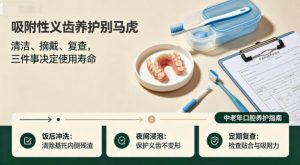 吸附性义齿不是装上就一劳永逸！中老年佩戴、养护、复查全攻略